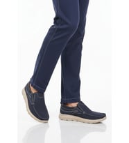 Ayakmod Premium Kahve Hakiki Deri Anatomik Erkek Casual Ayakkabı 2406 M (DENIM-LACIVERT)