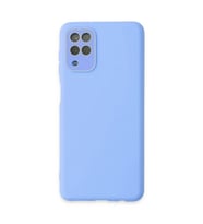 Samsung Galaxy A22 Kılıf Lansman Glass Kapak - Mavi