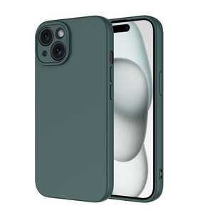 Apple iPhone 15 Uyumlu Kılıf Zore Mara Lansman Kapak (Koyu Yeşil)