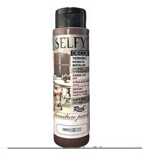 Rich Selfy Decor Vernikli Boya 500 cc 5860 COLOMBİA KAHVE 
