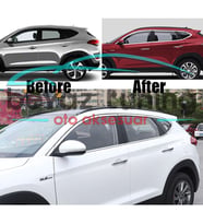 Hyundai Tucson Cam Çıtası Çerçevesi Komple Kromu Nikelajı 2015-2020