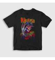 Presmono Unisex Çocuk Siyah Freddy Krueger Rock Misfits T-Shirt 474768tt