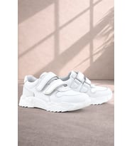 Rakerplus Hakiki Deri Beyaz Yüksek Tabanlı Kız Çocuk Sneakers Ayakkabı