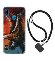 Huawei P20 Lite Mate 10 20 Lite Pro P40 Lite KılıfBoyun Askılı Silikon Kartal Uçarken 1718