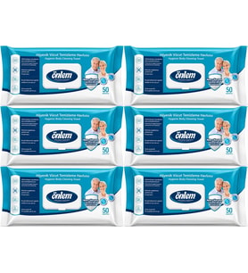Önlem Hijyenik Vücut Temizleme Islak Mendil Havlu 300 Yaprak (6PK*50)