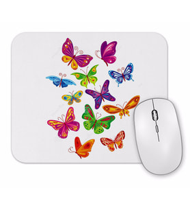 Renkli Kelebekler Mouse Pad