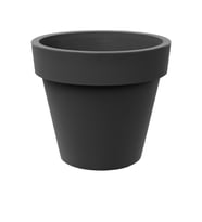 Vaso Standart One 120 Plastik Saksı Antrasit