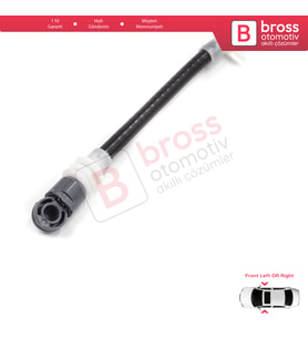 BMW X5 E53 2000-2006 51218243615 51218243616 için Ön Dış Kapı Kolu Taşıyıcı Açma Teli 177 mm