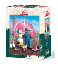 Art Puzzle 260 Parça Kedi Çiftliği 5028