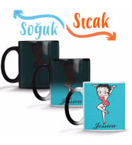 Betty Boop 1 Sihirli Kupa Bardak Porselen