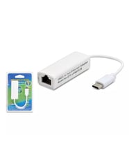 Hadron HDX5257 Type-C to RJ45 Ethernet Adaptörü 10/100 Mbps LAN Dönüştürücü - Beyaz - 1 ADET