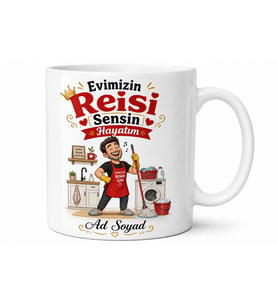 Evimizin Reisi Sensin Hayatım Esprili Kılıbık Koca Kupası Hediye Bardak