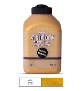 Artdeco 500Ml Metalik Altın Akrilik Boya 71L-3721