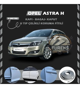 Opel Astra H Oto Araç Kapı Koruma Fitili 5metre Parlak Gri Renk