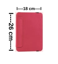 Universal 18 cm x 26 cm Ölçülerinde Kırmızı Suni Deri Tablet Kılıfı