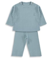 Civil Baby Ayıcık Baskılı 6-18 Ay Takımı - Mavi
