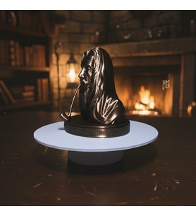 Riva Self Yüzüklerin Efendisi Gandalf Dekoratif Biblo - Pipo Detaylı ve Yazılı Kaideli (Siyah-Bronz)