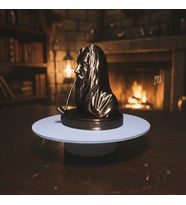 Riva Self Yüzüklerin Efendisi Gandalf Dekoratif Biblo - Pipo Detaylı ve Yazılı Kaideli (Siyah-Bronz)