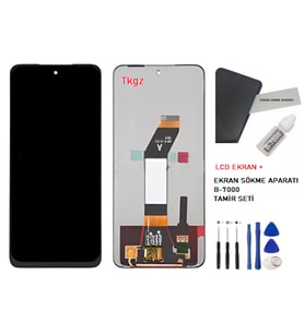 Tkgz - Xiaomi Redmi 10 -2022- Uyumlu Lcd Ekran Dokunmatik -A- Kalite + B-7000 + TAMİR SETİ