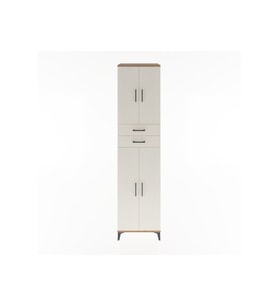 Hyperion Dolap 5 Raflı 2 Çekmeceli 4 Kapaklı 60x44x243 Çam-Aytaşı