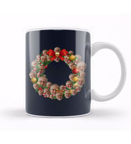 Jeremy Corbyn Labour Party Multiface Christmas Wreath Kupa Bardak Porselen