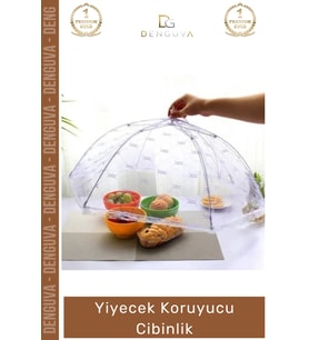 #YiyecekKoruyucu Kamp Piknik Balkon Hijyenik Pratik Şemsiye Portatif Katlanır Yiyecek Koruyucu Cibin