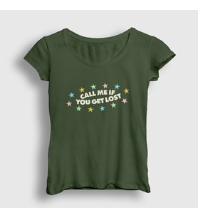 Presmono Kadın Haki Call Me If You Get Lost Tyler The Creator T-Shirt 489392tt (Haki)