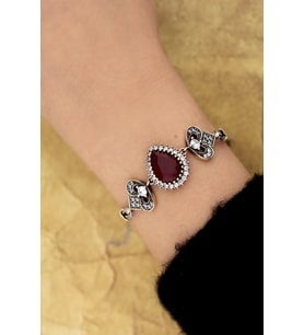 925 Ayar Gümüş Hürrem Sultan Otantik Bileklik