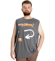 Mode XL Büyük Beden Erkek Atlet MAN 23009 Antramelanj
