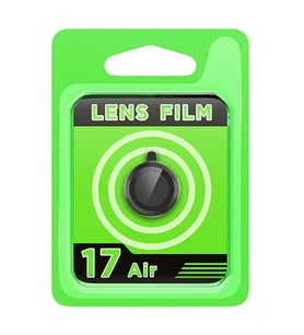 Durukar® iPhone 17 Air Raze Metal Kamera Lens - Siyah