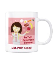Kişiye Özel İsimli Kupa Bardak - En Tatlı Beslenme Uzmanı