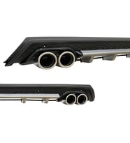 Audi 90 Gri 4 Krom Egzozlu Difüzör Mat Siyah
