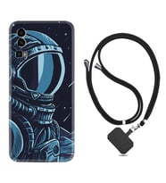 General Mobile Gm 23 Kılıf Resimli Boyun Askılı İpli Desenli Silikon Series Astro 1870
