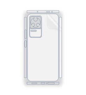 SChitec Xiaomi Poco F4 Uyumlu Fullbody Arka Kaplama Hidrojel Koruyucu Film
