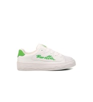 United Colors Of Benetton Beyaz Yeşil Bağcıklı Kadın Sneaker BNI-10102 Z