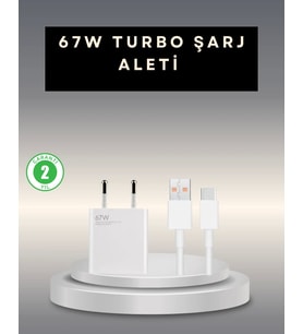 67 Watt Type C Şarj Adaptörü Poco X3 X4 X5 Pro Uyumlu