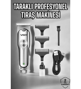Tıraş Makinesi Paslanmaz Çelik Taraklı Güçlü Motor