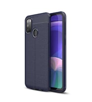 Samsung Galaxy M30S Kılıf Esnek Pu-Deri Leather-Pu Serisi Protected Case (Lacivert)