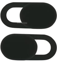 Lexroo Kamera Kapatıcı 3'lü Set, Siyah Ultra İnce 0.7 mm Sürgülü Webcam Cover