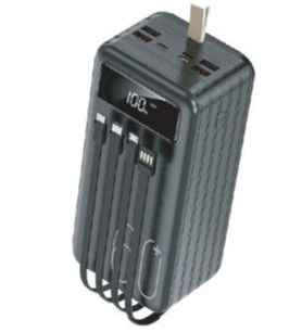 Premium 50.000 mAh Power Bank Siyah&Beyaz (4 Çıkışlı) Power Bank