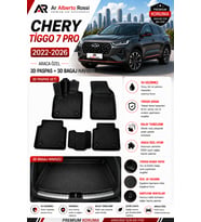 CHERY TİGGO 7 PRO 2022-2026 Araca Özel 3D Paspas + 3D Bagaj Havuzu