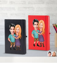 BK Gift Kişiye Özel Sevgililer Karikatürlü 2’li Defter Seti, Sevgiliye Hediye, Sevgililer Günü Hediyesi, Doğum Günü Hediyesi-7
