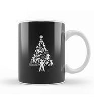 Dragon Ball Z Christmas Tree Silhouette White Kupa Bardak Porselen