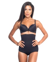 SİYAH MI Emay 2079 Yüksek Bel Desenli Double Slip Korse
