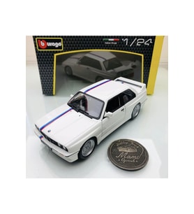 Yeni - New 1988 M3 (E30) White 1:24 Ölçek Burago Marka