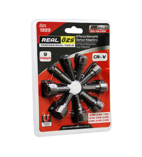 9 PARÇA - 5-13 MM MANYETİK SOMUN SÖKME - ÇATI ADAPTÖRÜ (5680)