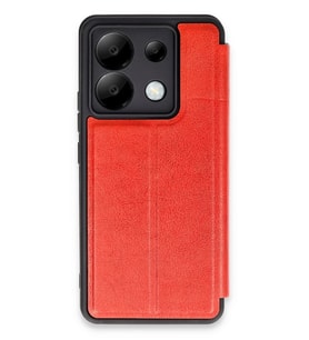 Newface Xiaomi Redmi Note 13 Pro 5G Kılıf Flip Cover - Kırmızı