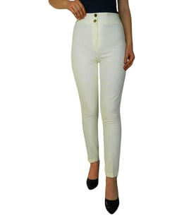 Kadın Kumaş Pantolon BGL-1800 (Ekru)