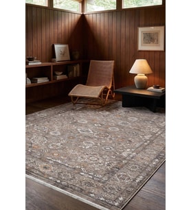 Hoom Rugs Otantik 2606 Gri Vintage Desenli Salon Halısı