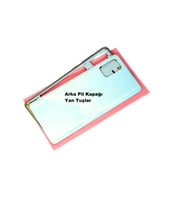 Tkgz Samsung Galaxy (SM-A715) A71 KASA Arka Pil Batarya Kapağı Mavi